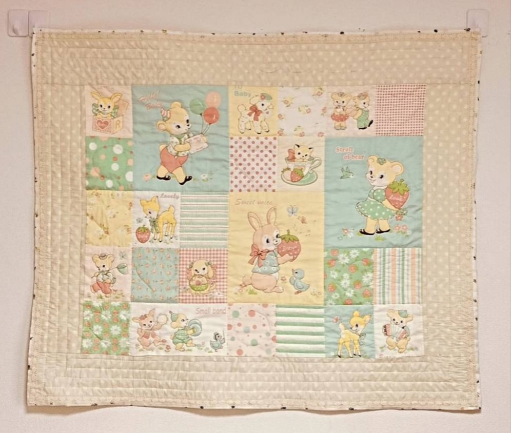 かわいいベビーキルトタペストリー・カバー・シート・マット(93m×80cm)