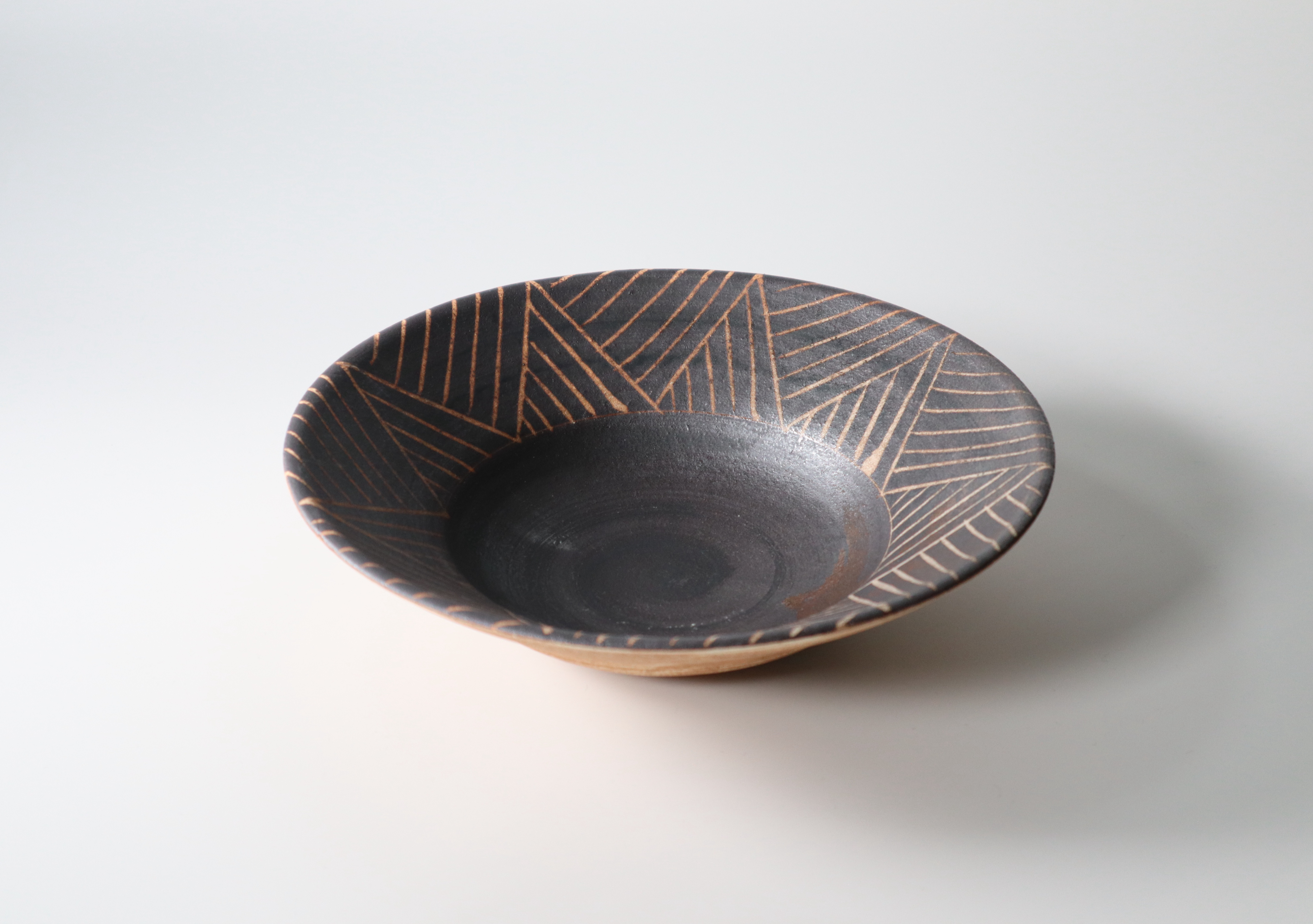 幾可紋リムボウル　黒