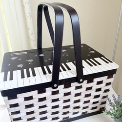 華やかピンク♡ピアノ鍵盤模様のウェルカムボード トールペイント