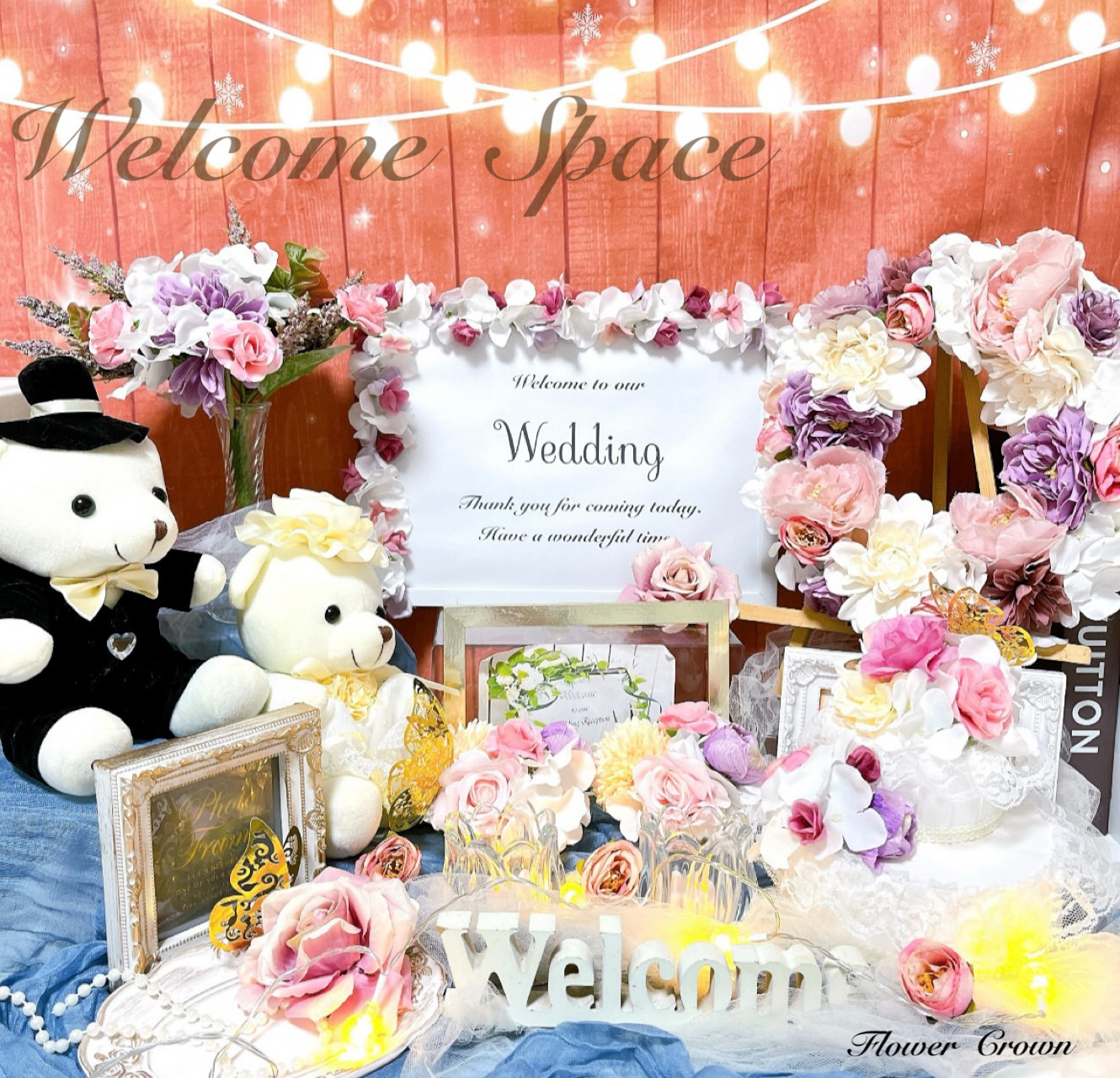 もなみ様専用　ウェルカムスペースセット まとめ売り 結婚式 ウエディング ブライダル ウエディングベア 造花