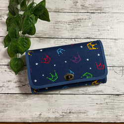 ハンドメイド 長財布 お財布バッグ やりくり財布 マスク入れ カード