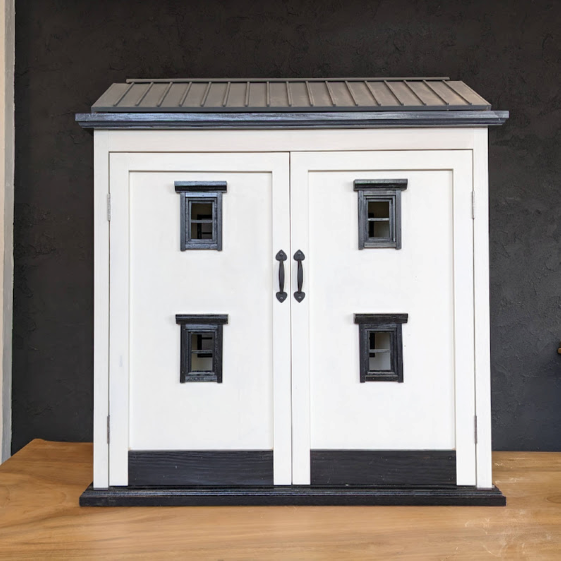 木製ドールハウス　無垢材　ハンドメイド　1/6スケール　職人手仕事　国産