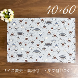 もふもふシマエナガ柄 ランチョンマット40×60】女の子 小学生 ランチ