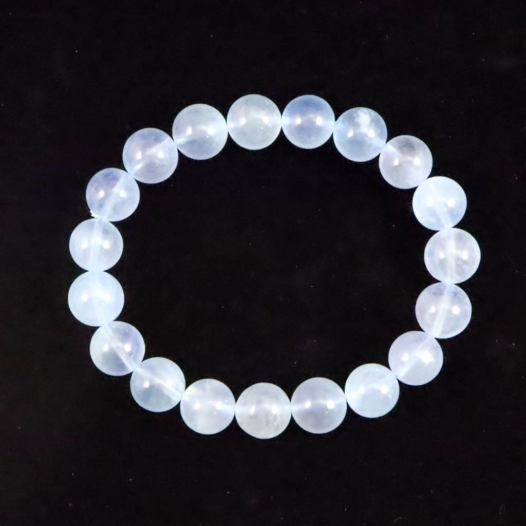 ブラジル産 アクアマリン AA- グレード 10mmブレスレット 31.8g #84764