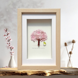 ステンドグラス ピンクと赤いバラと蝶のパネル (スタンド付) その他