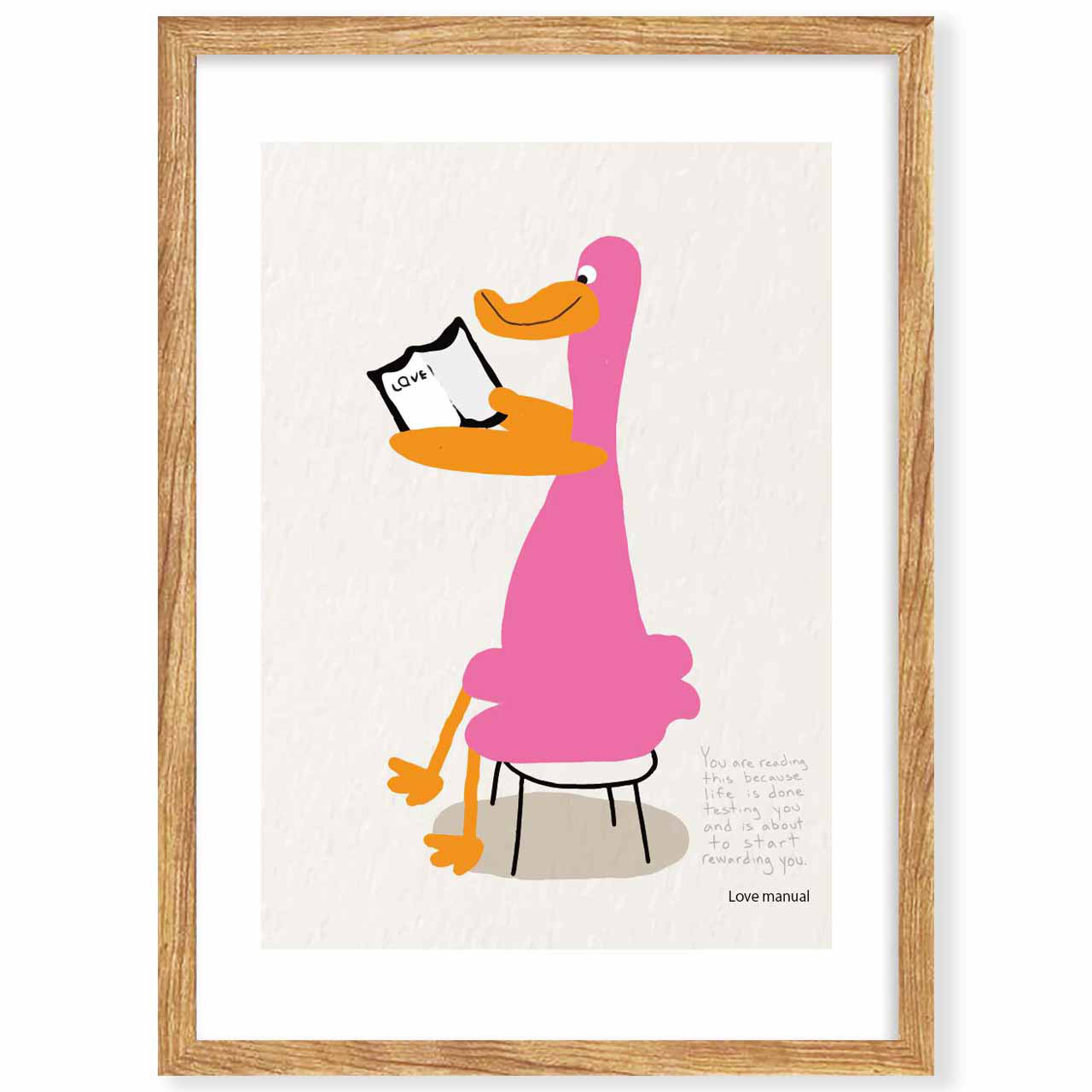 恋のマニュアル　アヒル　送料無料　お気に入り9600件突破　ポスター　アートポスター　アート/sei検索新着順　3906