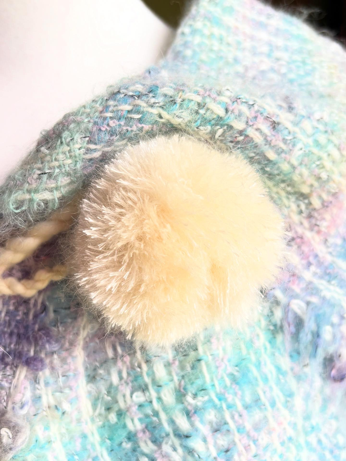 【手織り】やわらかモヘアとシルクウールのカーディガン【送料無料】