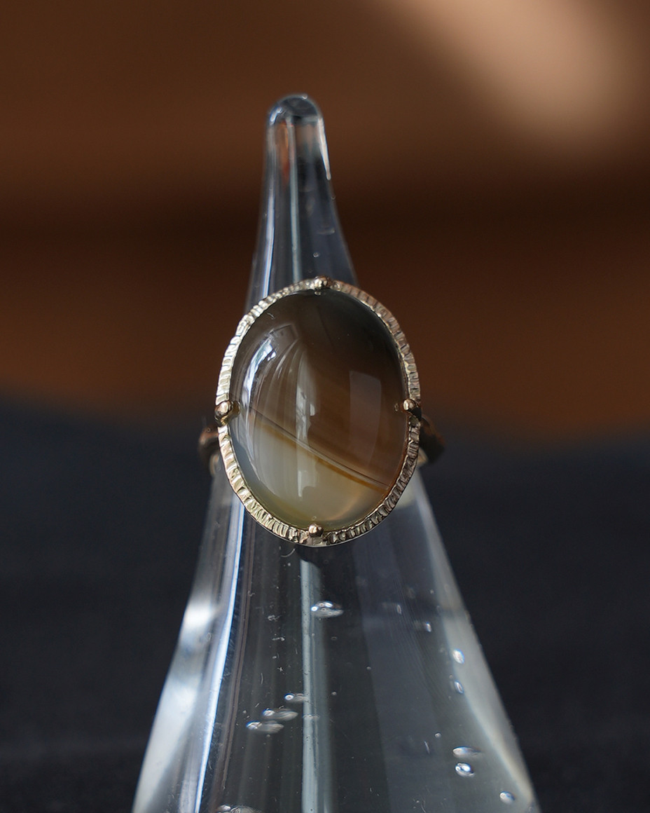 Agate K10 ring 25-r9  アゲートリング