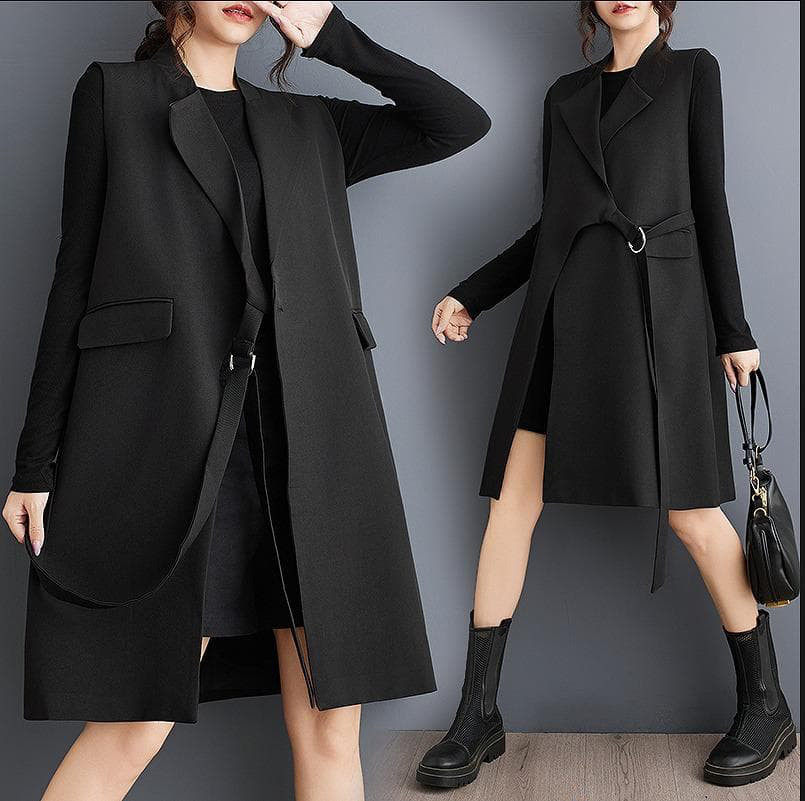 大きいサイズ　ジレ　ベスト　レディース ジャケット　秋冬　春 新品 ブラック 5,095円