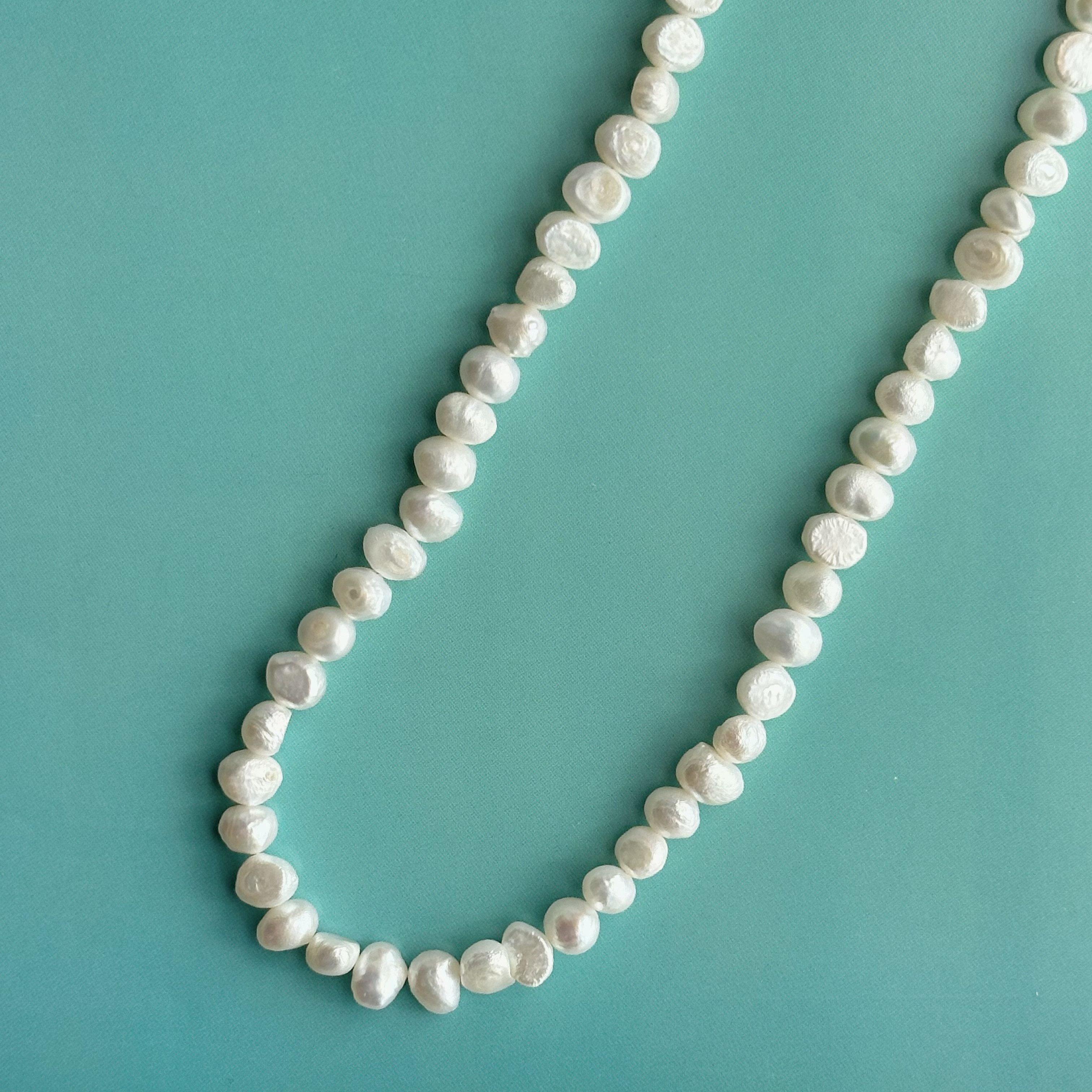 バロックパール ショートネックレス WH【14金GF】