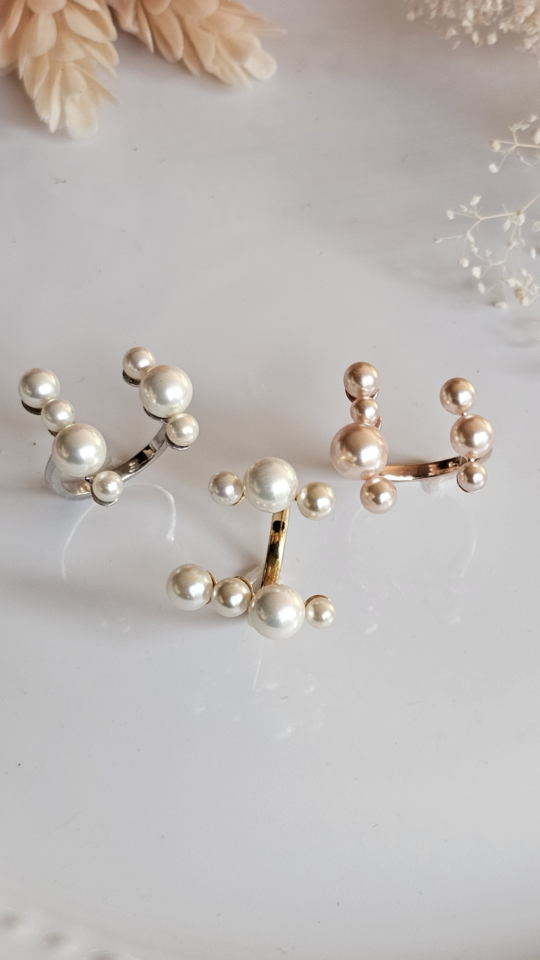 桜ひらく指先に ― ピンクパールリングセレモニーにぴったり、ER-240