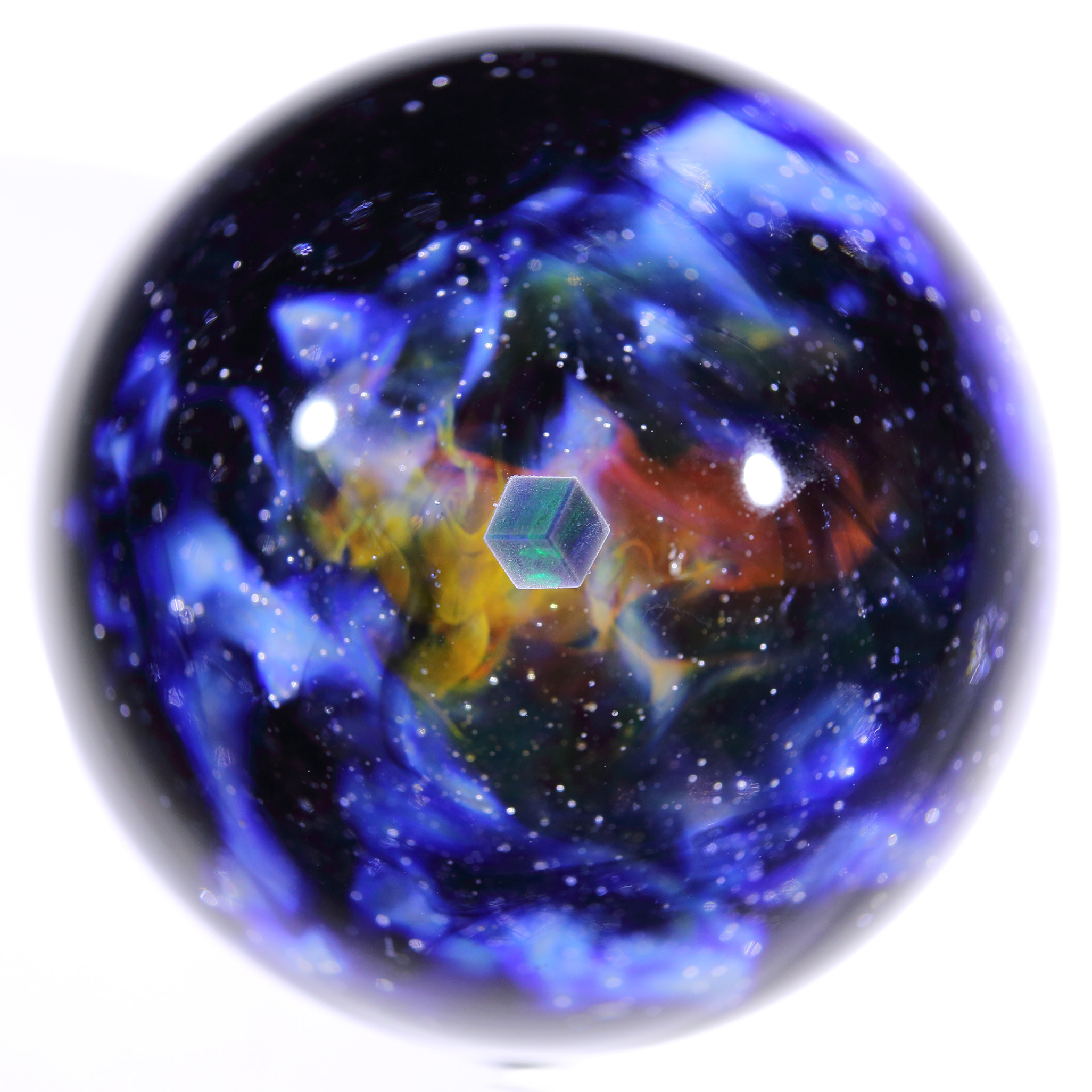 53mm 宇宙ガラスマーブル - オブジェ  no.M266