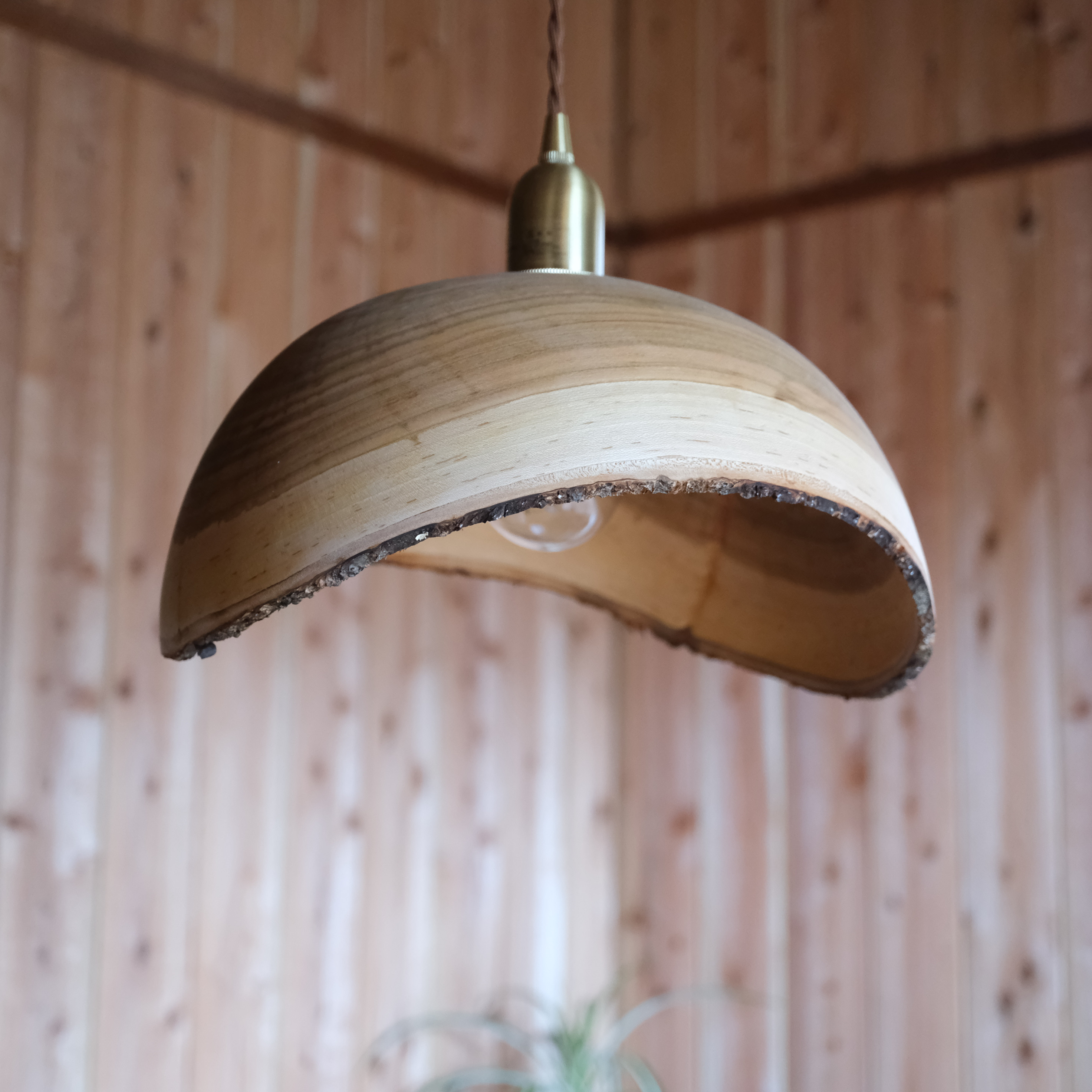 ヤマザクラのランプシェード〈30〉ナチュラルエッジ【s1110】