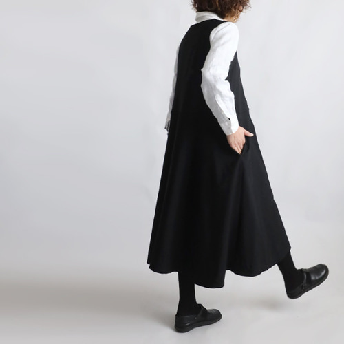 新作 117cm 斜横ぐーんと伸びる伸縮ストレッチジャンパースカート