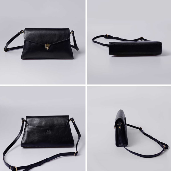 正式兩用肩背包、手提包、斜背包，義大利真皮，酒紅色 HAB046-VO 第16張的照片