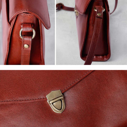 正式兩用肩背包/手提包/斜背包，義大利真皮，黑色，HAB046-VO 第15張的照片