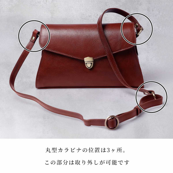 正式兩用肩背包/手提包/斜背包，義大利真皮，黑色，HAB046-VO 第11張的照片