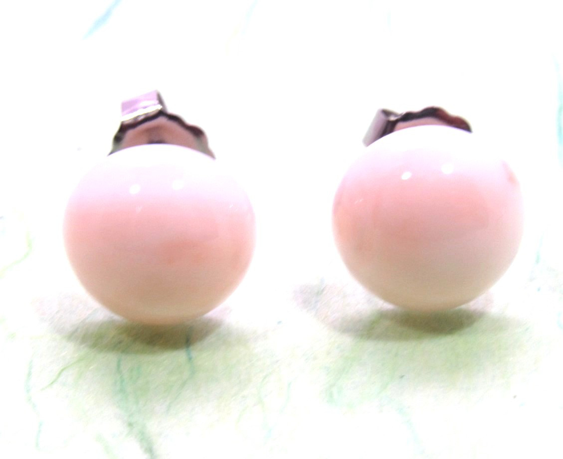 宝石珊瑚　さんご　ピンクピアス　レデイーズ　アクセサリージュエリー　ピアス　cw－0173