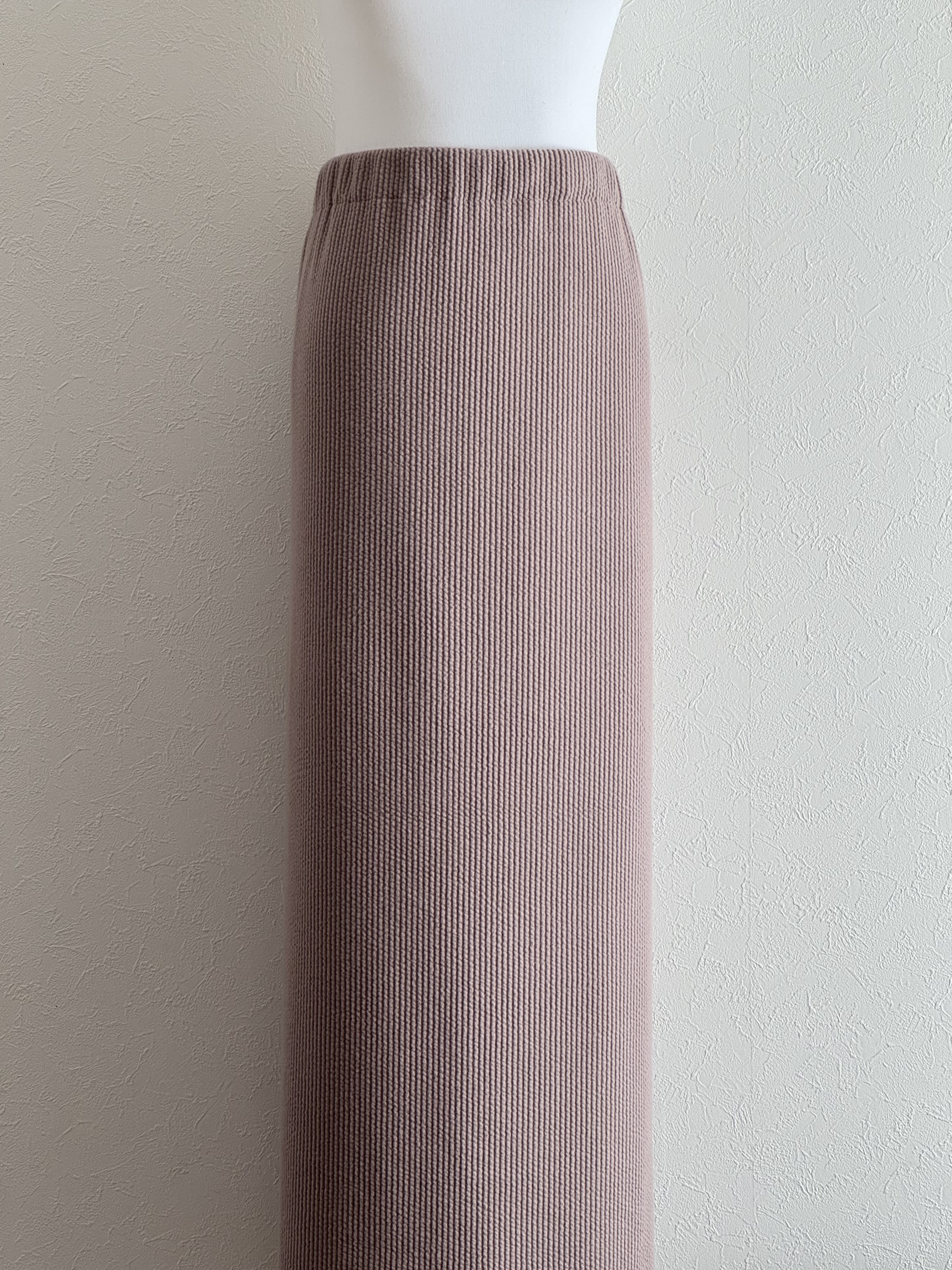 サイズオーダー/ニットコーディュロイストレートスカート