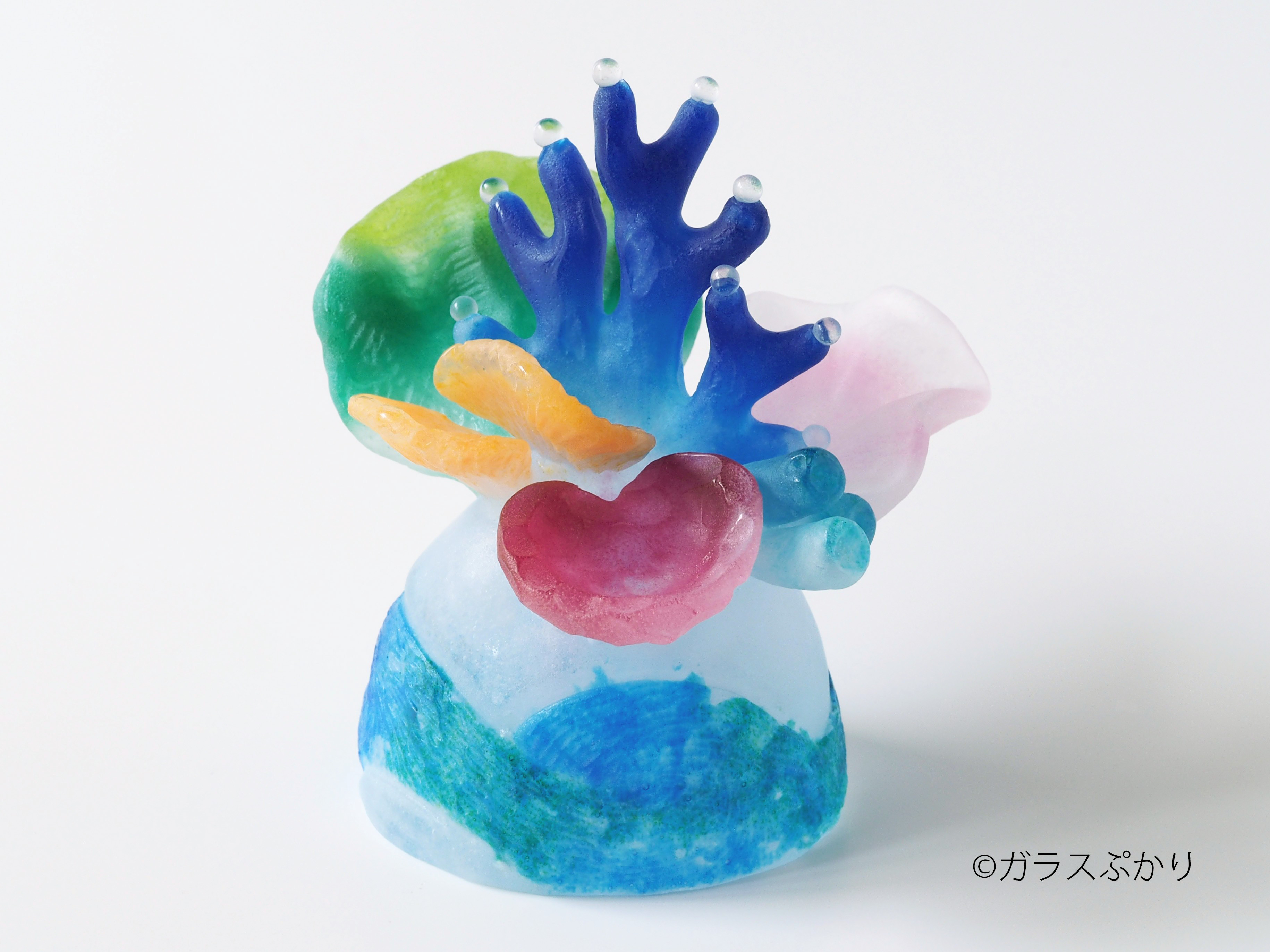 ガラス「さんご礁(17)」/オブジェ　置物　珊瑚 23,111円
