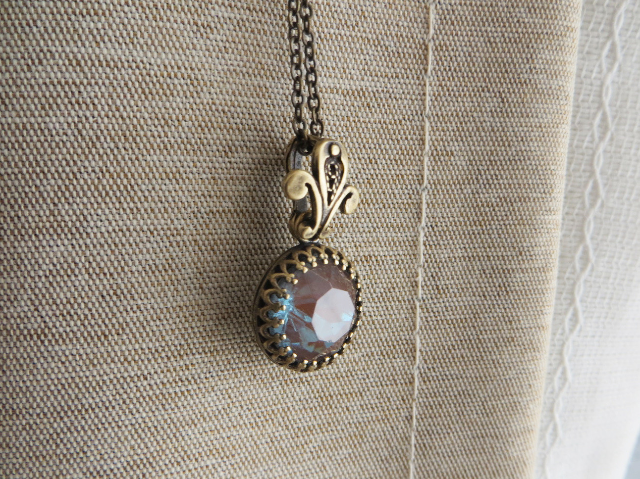 ヴィンテージサフィレット　サフィリーン　ネックレス 11㍉