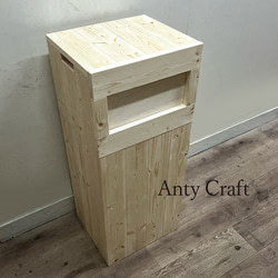 サイズオーダー可】【引取可能】無垢材 アンティーク風収納ベンチ LO