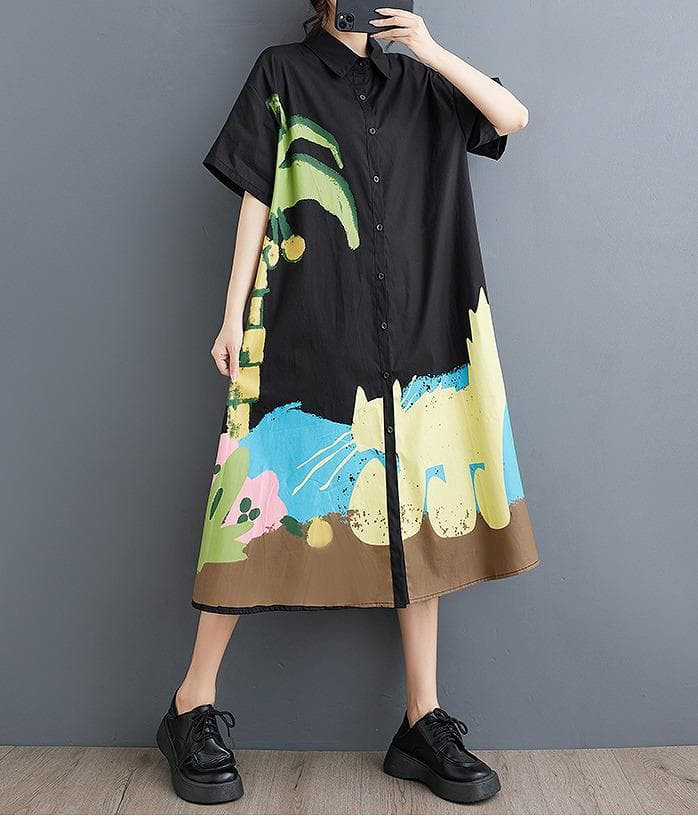 大きいサイズ レディース ワンピース　シャツ　春夏 秋 新品 半袖　カーキ