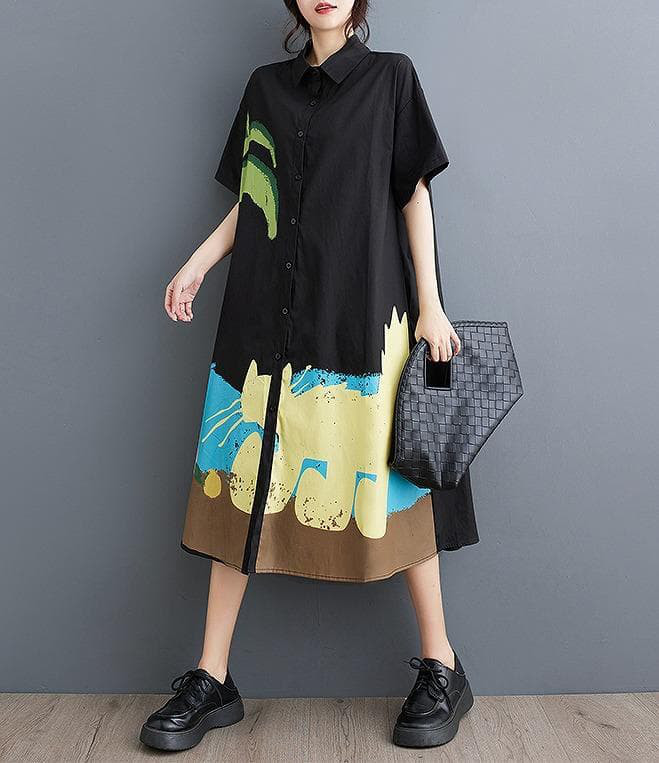 大きいサイズ レディース ワンピース　シャツ　春夏 秋 新品 半袖　カーキ