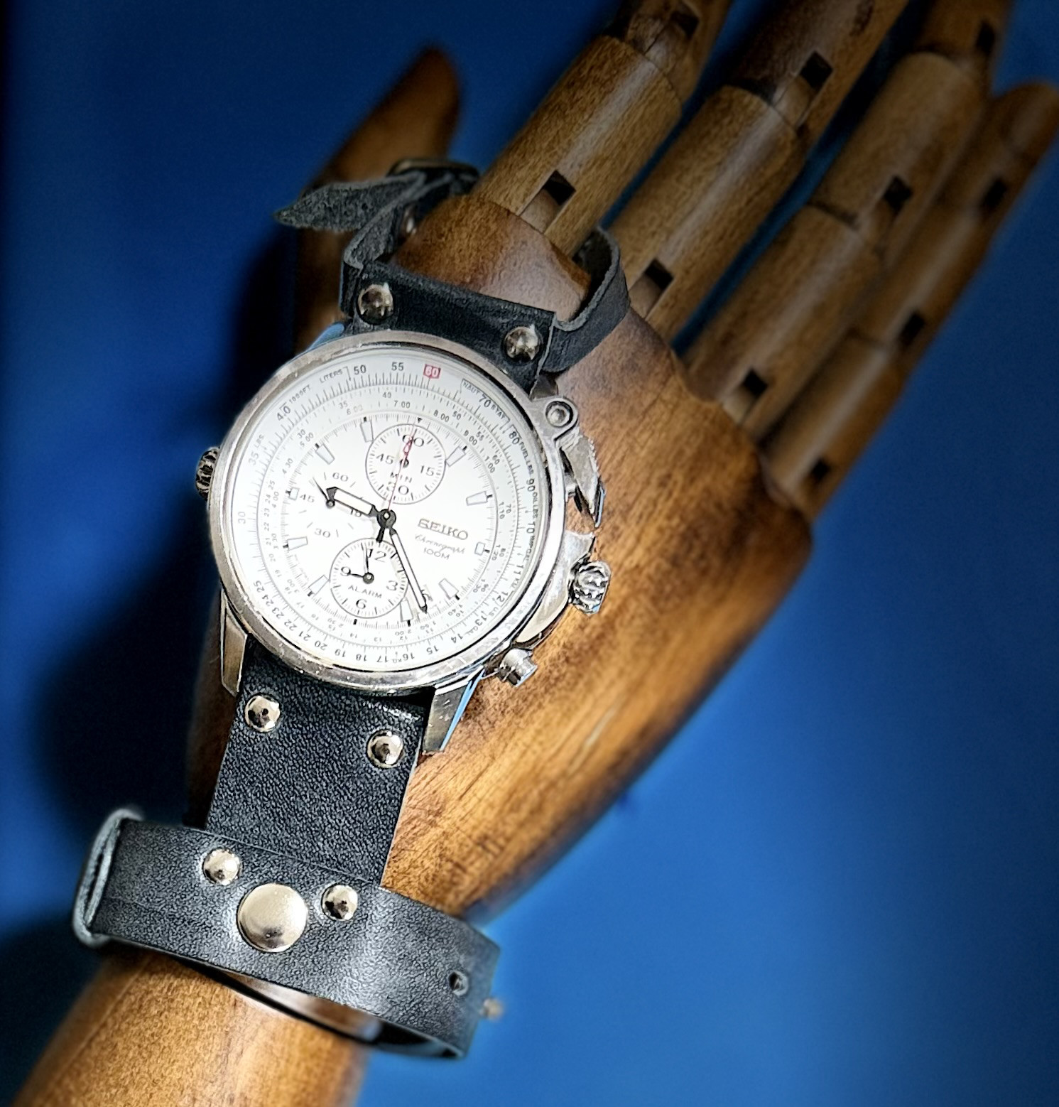 Palm Rogue ROROMA [Midnight Navy] 本革ハンドウォッチバンド｜ロロマレザー