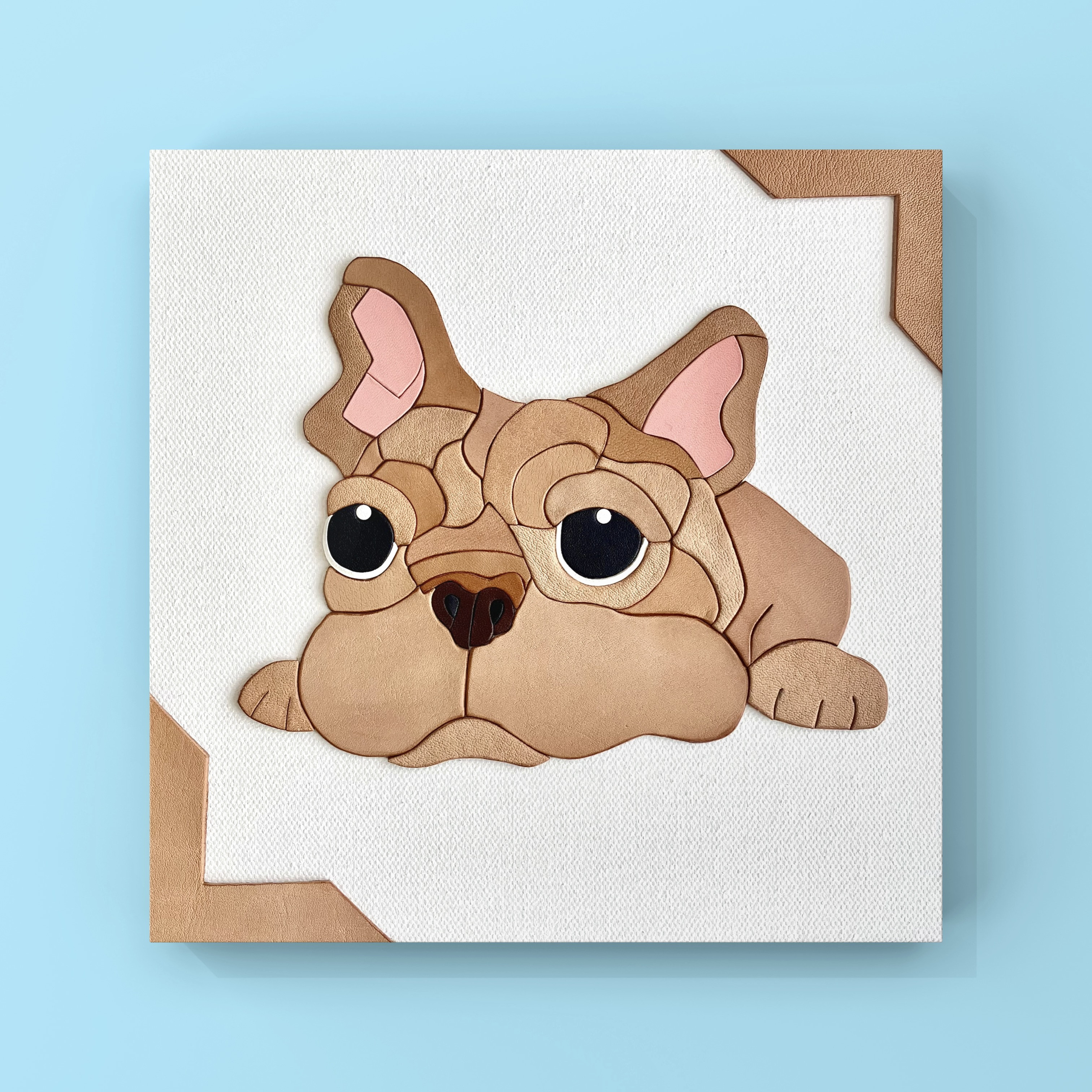 ■送料無料■ Leather  Art  / French Bulldog