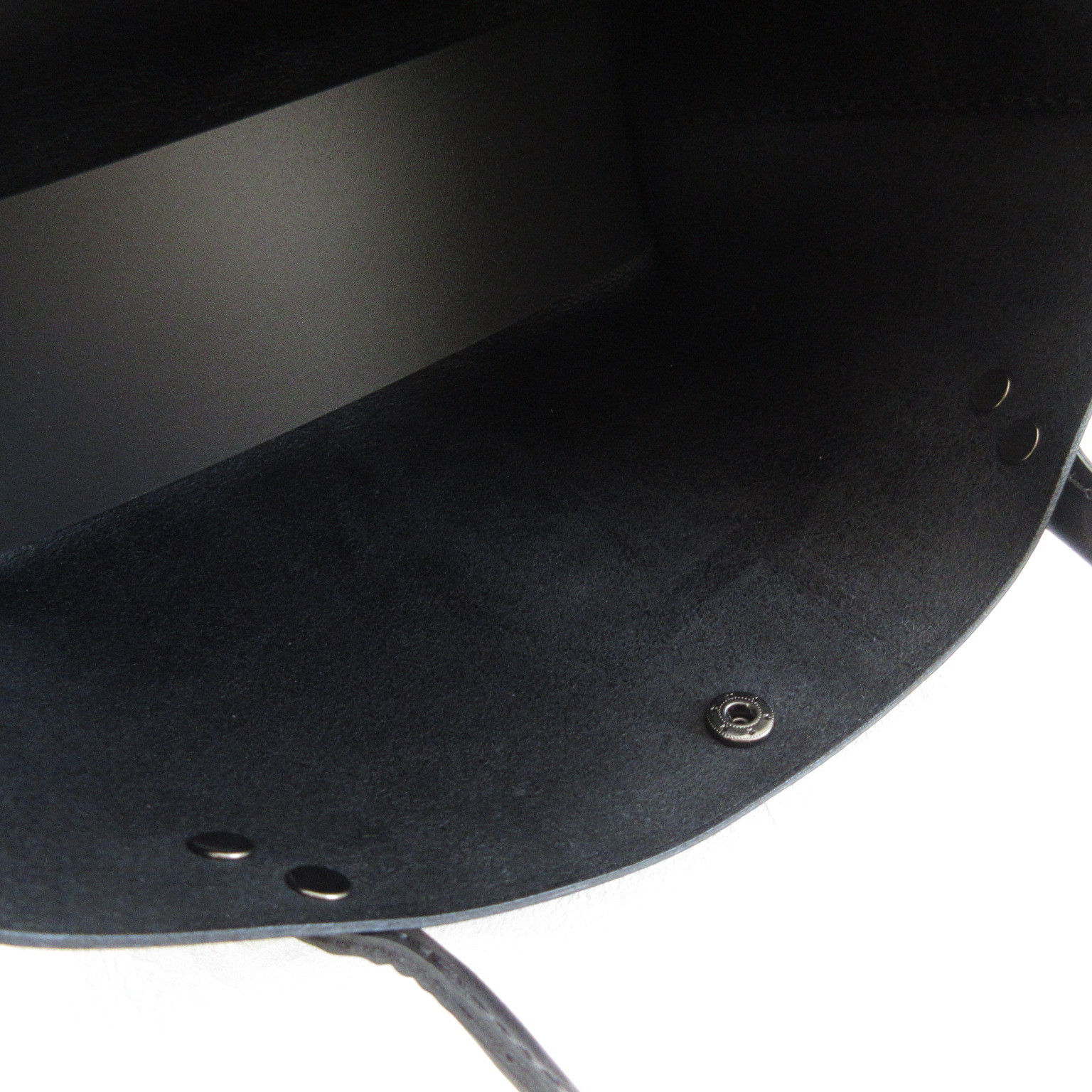 手縫い☆ショート丈＆ロングハンドル《牛革》底マチワイド・一枚革のミニトート・ブラック・0659・復刻