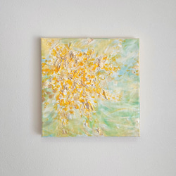 油絵 原画『北の大地に咲く、桃色の星』一点物 油彩画 絵画 風景画