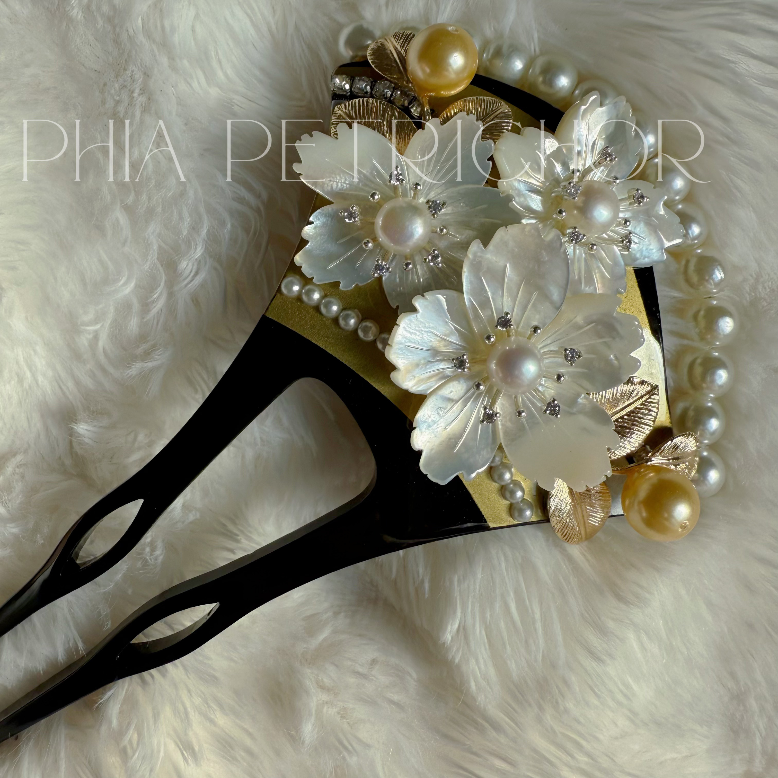 簪 和 K24GP 桜 かんざし バチ型 パール 簪 着物 髪飾り 留袖 着物 成人式 結婚式 卒業式