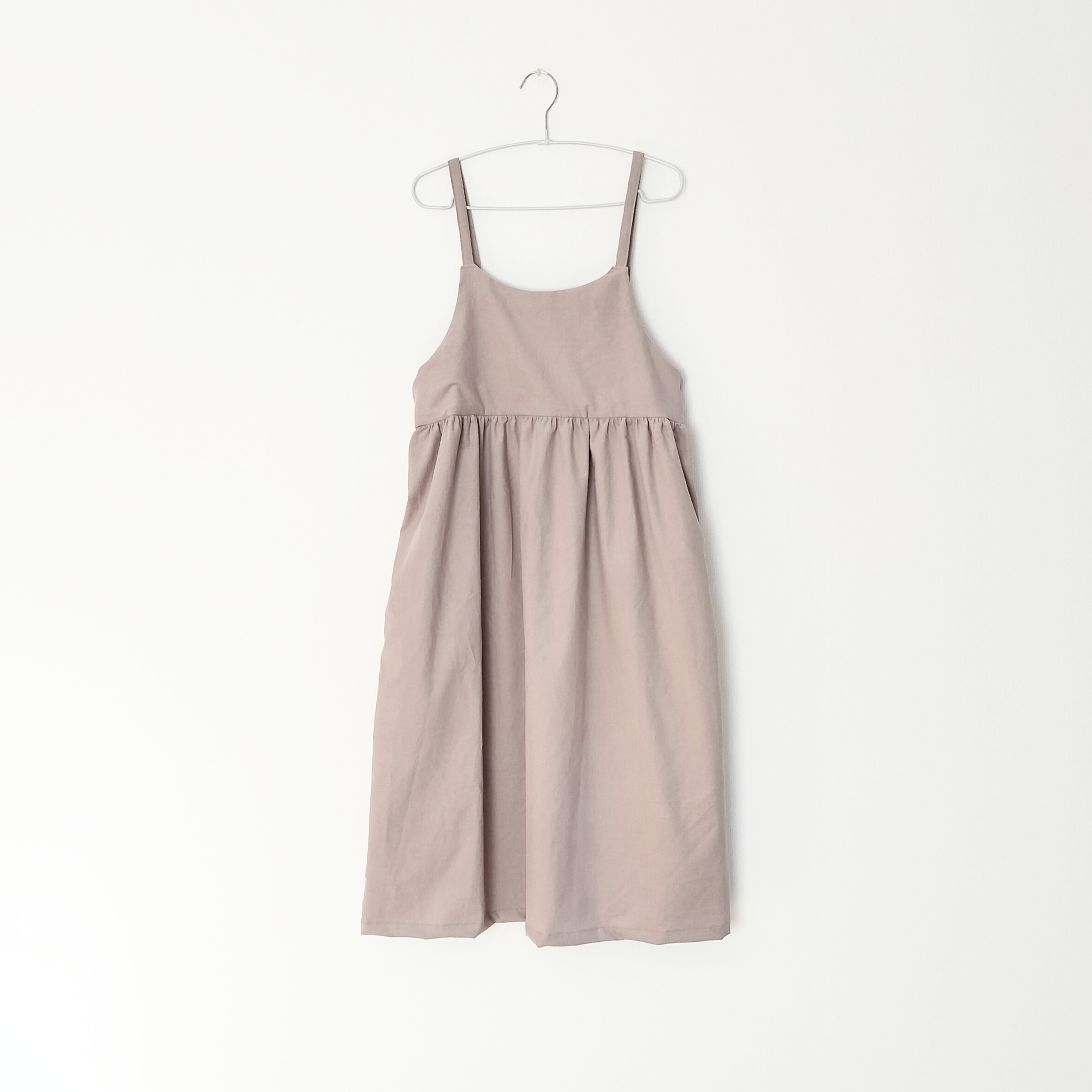 コーデュロイ　ジャンパースカート　beige