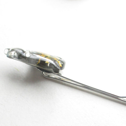 ちまたで噂のクォーツニャンコ、下町気質な野ざらしだからトシゾウと呼んでくださいニャシェ♪<1点ものヘアピン>HP283 3枚目の画像