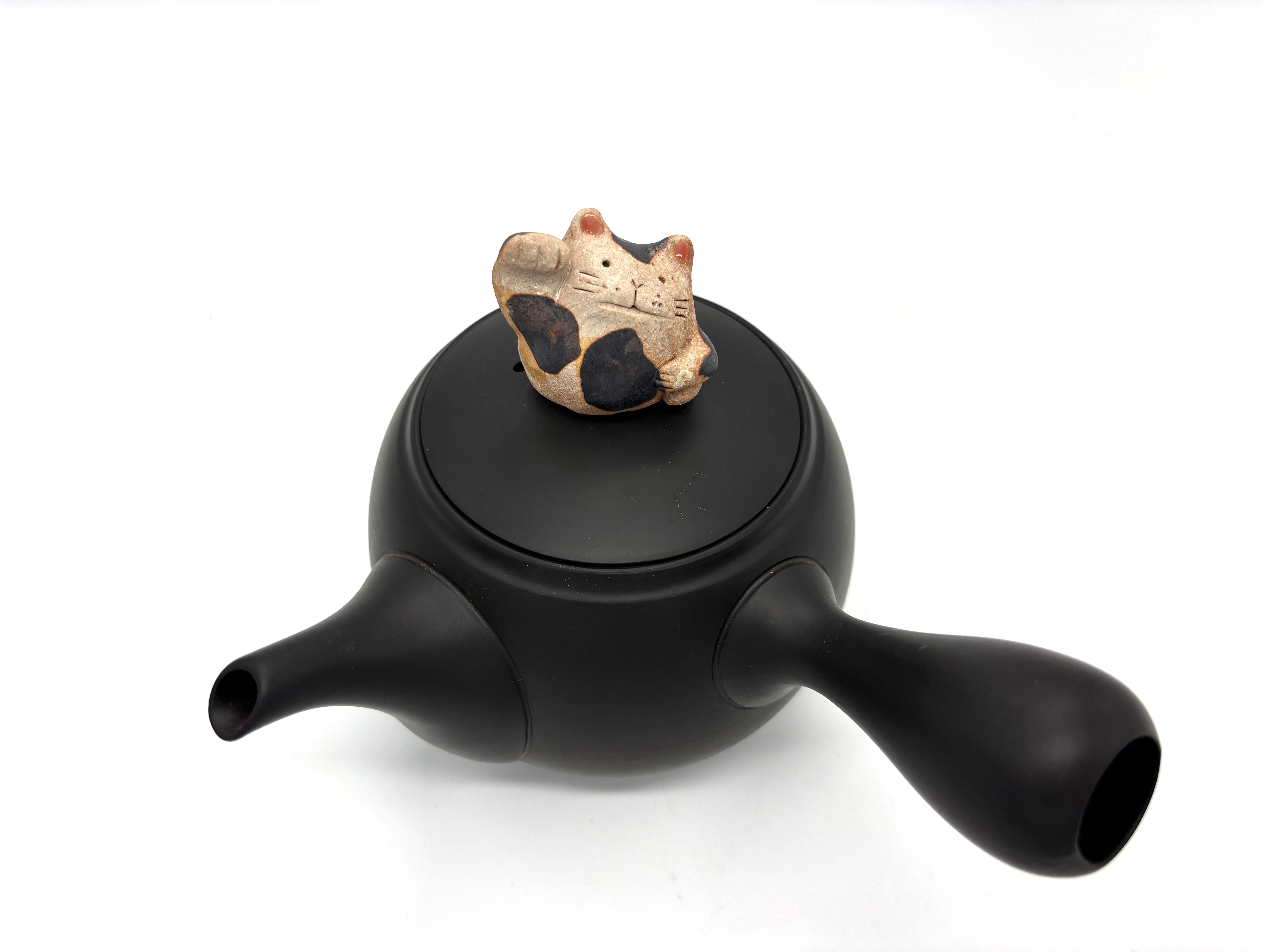 常滑焼『Pet pot 急須タイプ』〜力強く福招くにゃ！！〜