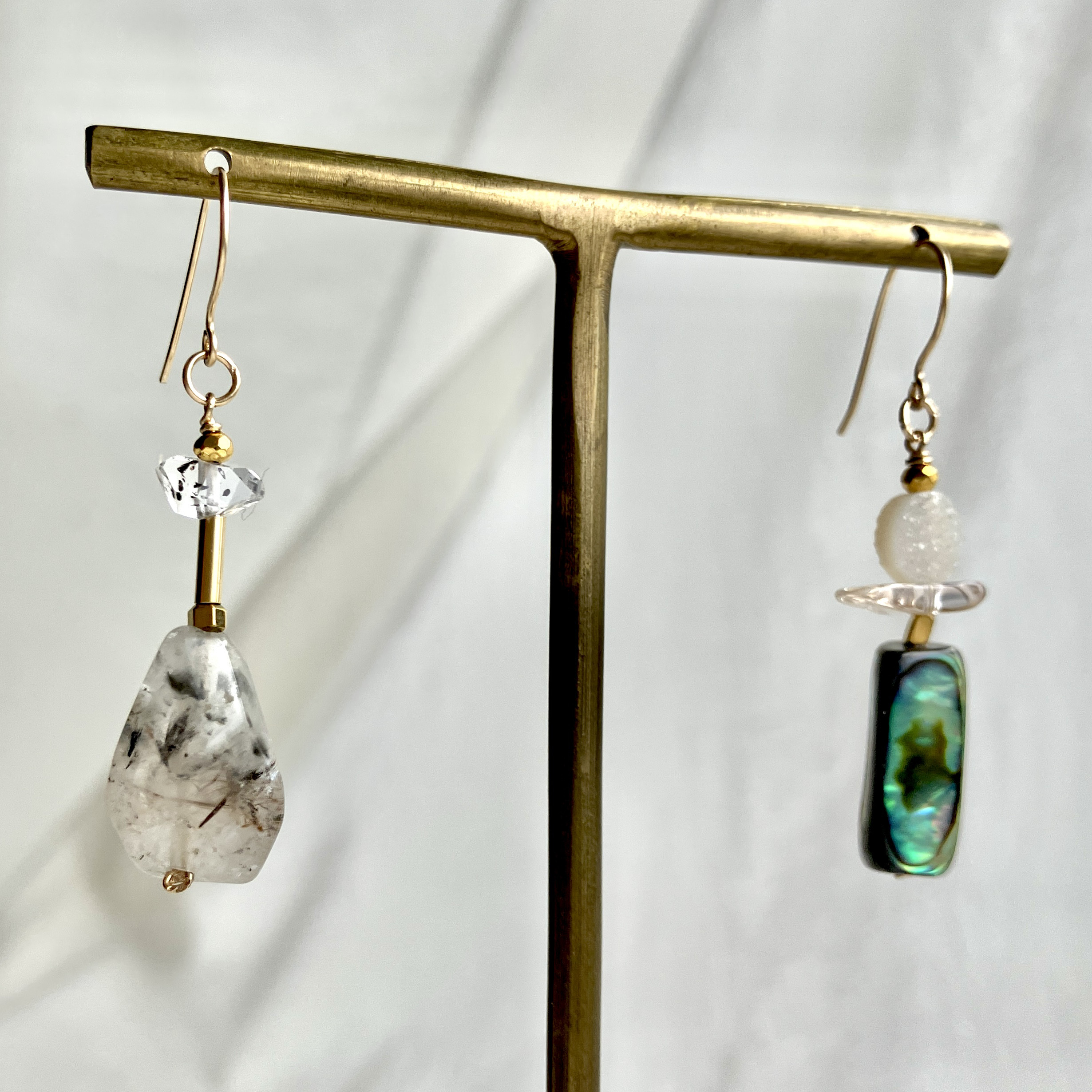 My Chic　K14gfフックピアス　イヤリング等変更可　1点もの