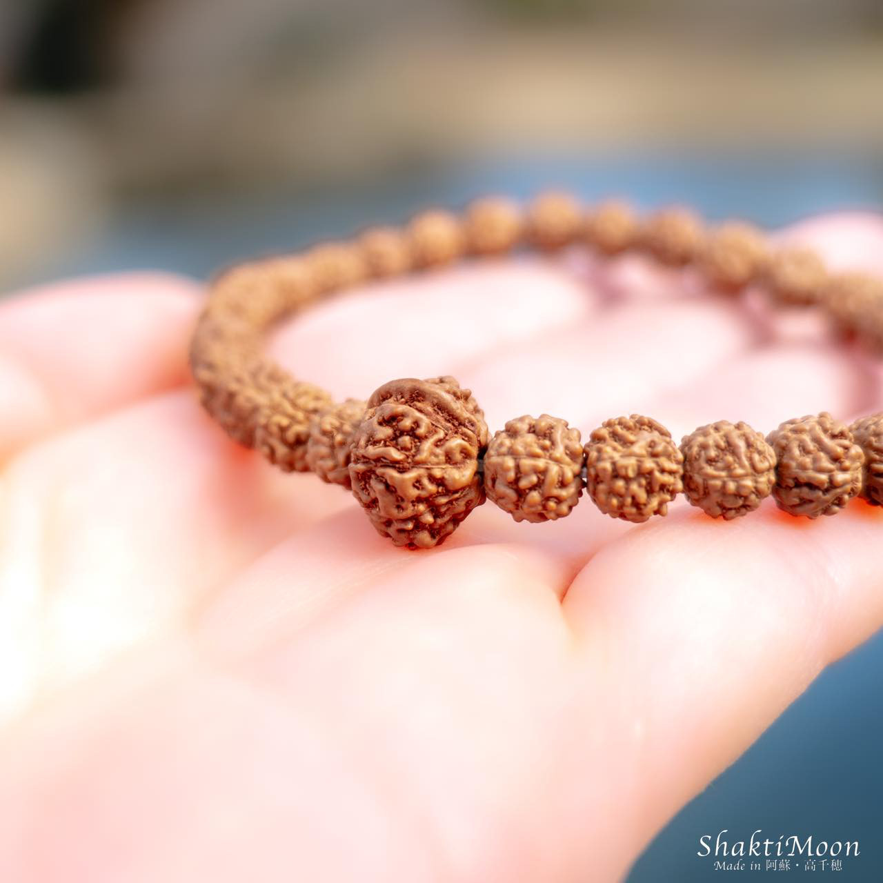 レア・希少！1点もの！9面×ガネーシャルドラクシャ75！健康と繁栄のお守り！全ての恐怖から解放されたいあなたへ！