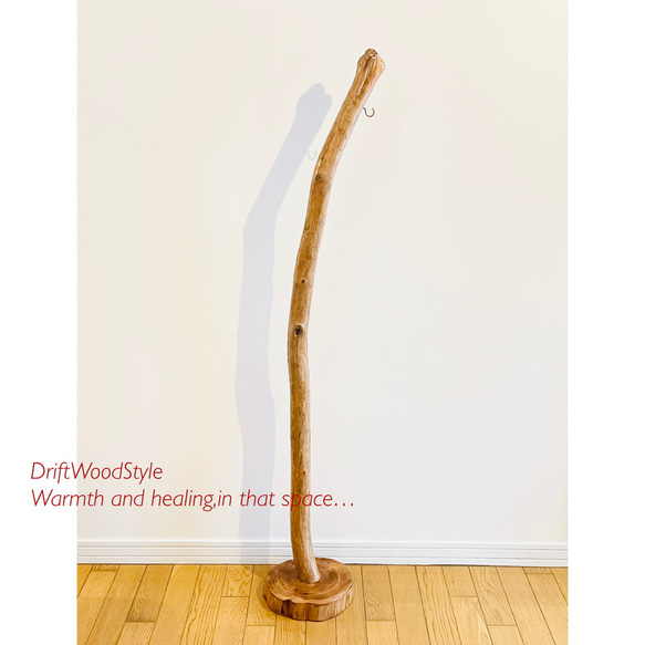 なだらかに曲線を描く古木風の大型サイズの流木スタンド ランタンやエアプラントを飾れる置物 北欧 照明 N10 13枚目の画像
