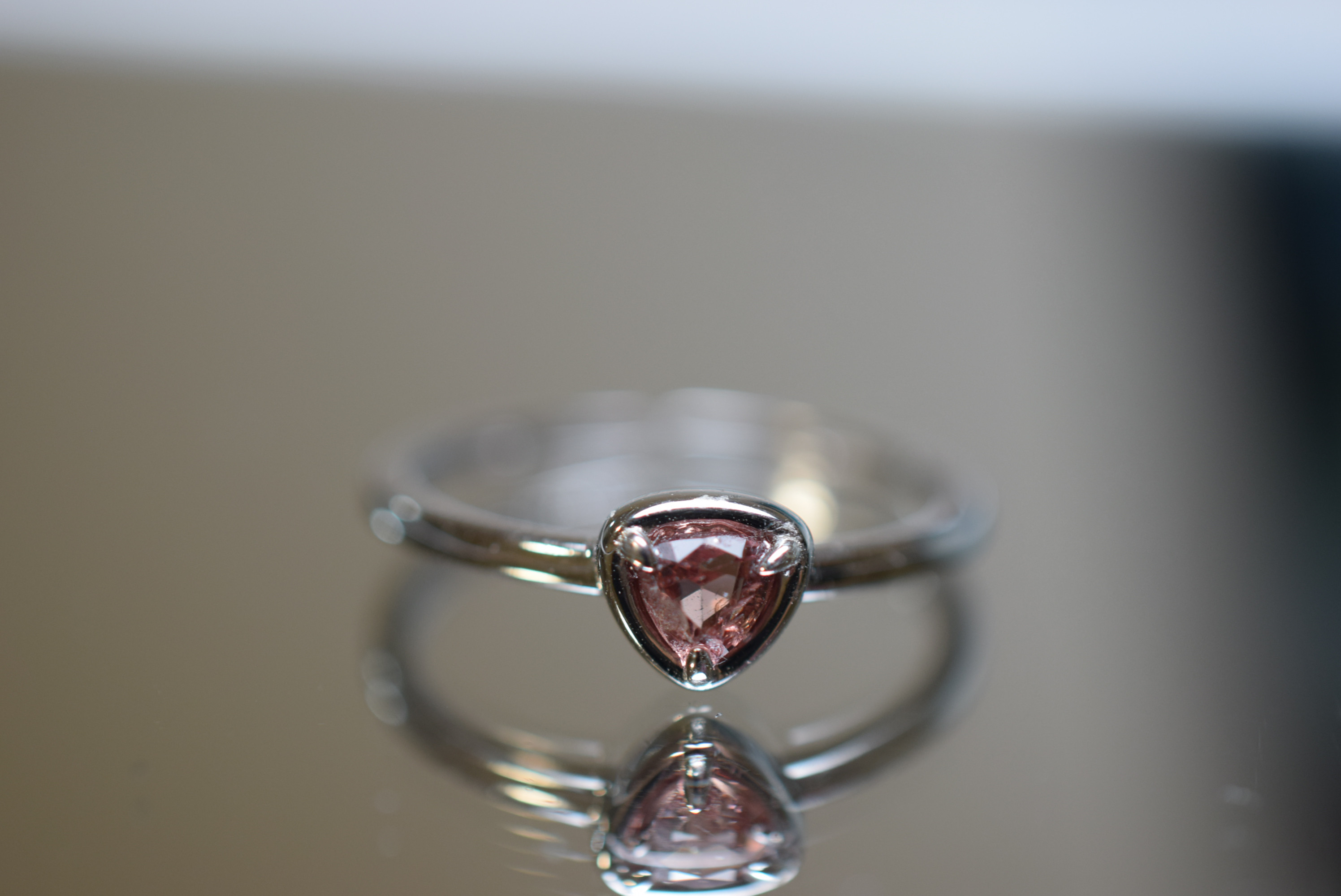 RG10-175 シルバー 非加熱 小豆色 スピネル リング ミャンマー産 フリーサイズ 指輪 金属アレルギー対応