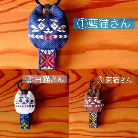 Kogin-zashi 貓咪包夾 [刺繡⌘刺繡] 帽夾⌘ 2026貓咪日⌘接受預訂⌘ 第2張的照片