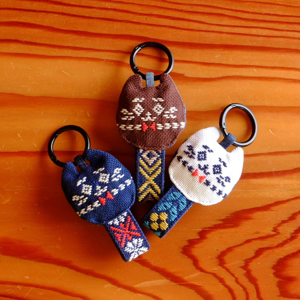 Kogin-zashi 貓咪包夾 [刺繡⌘刺繡] 帽夾⌘ 2026貓咪日⌘接受預訂⌘ 第5張的照片