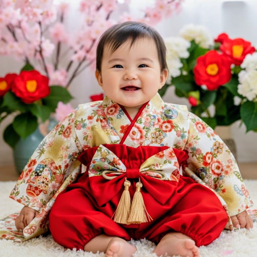 ベビー袴2way60〜80サイズ