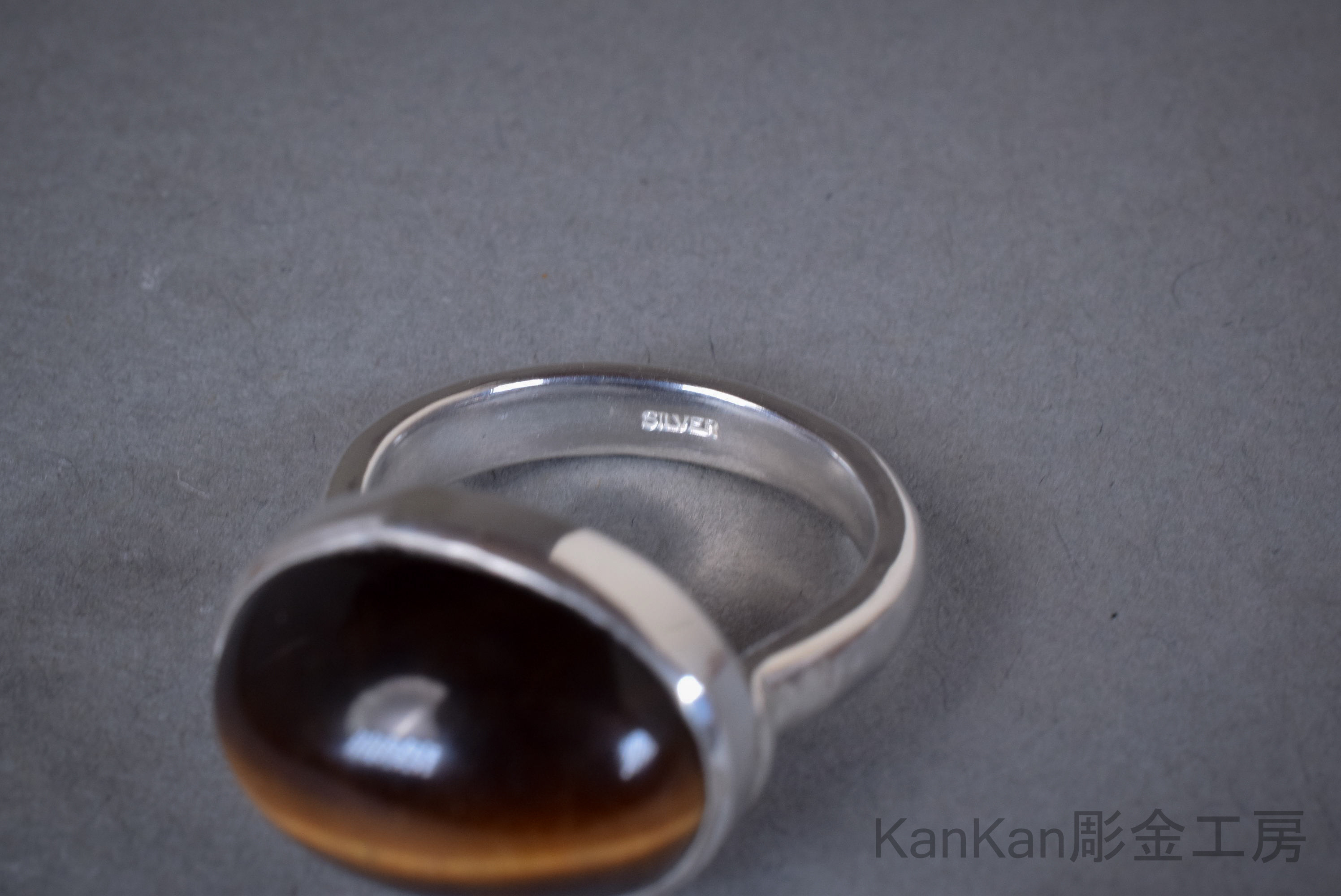 タイガーズアイのリング