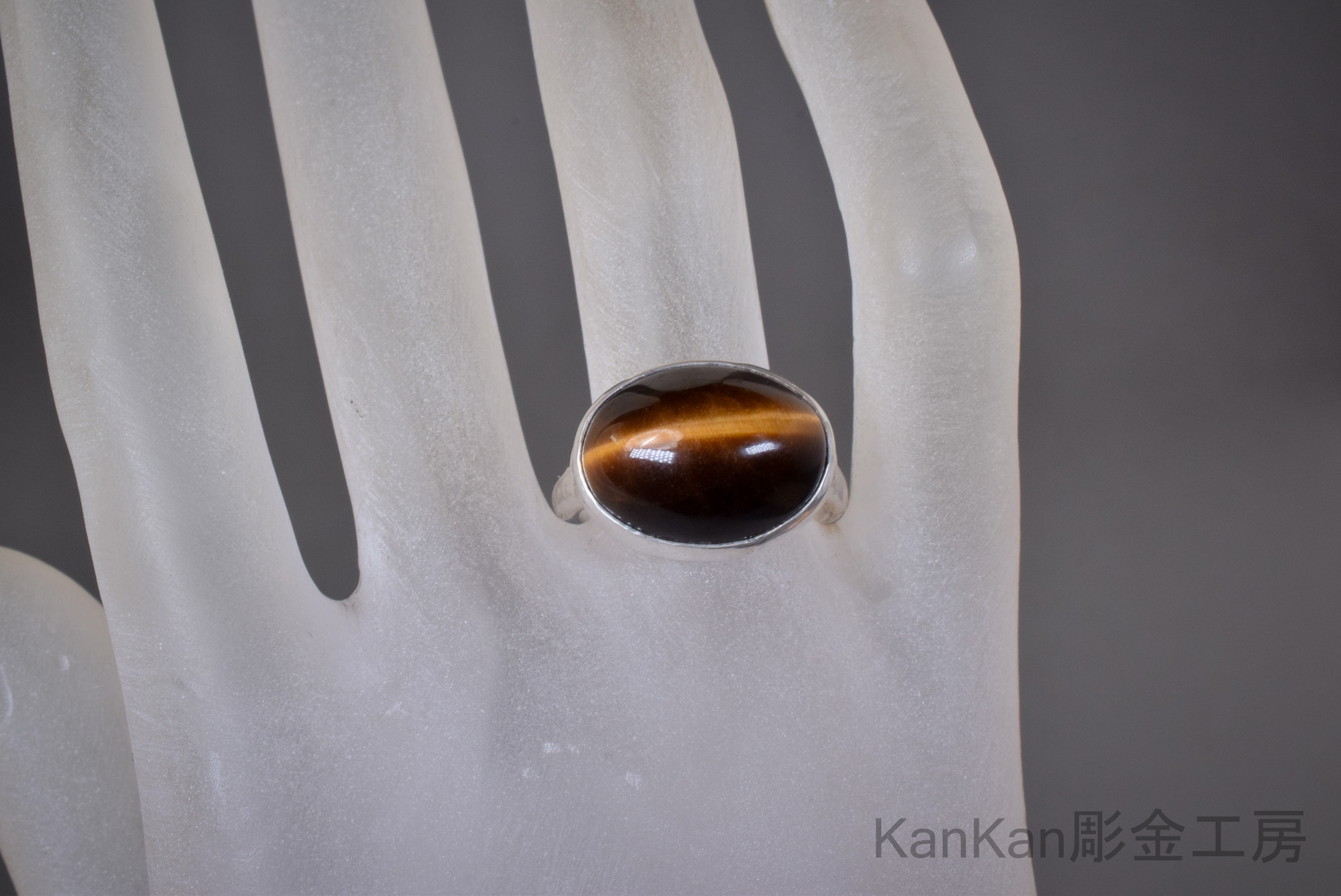 タイガーズアイのリング