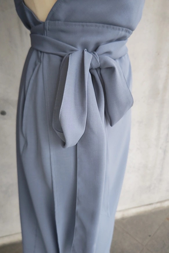 茶道お稽古に最適。羽織って着る「美シルエット」ロングエプロン【7L-10L/日本製】127100-39-3