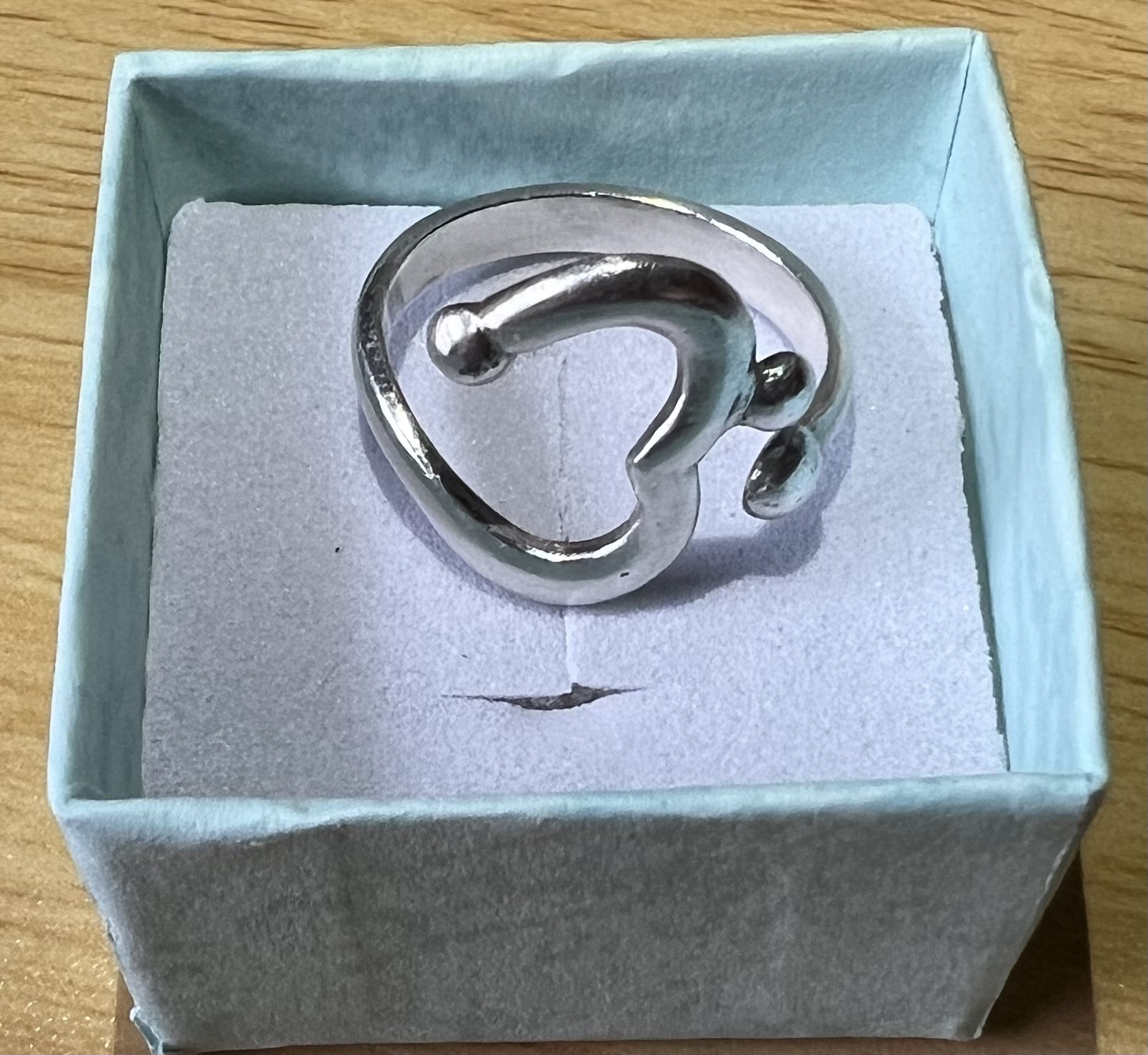 925シルバー ハンドメイド フリーサイズリング