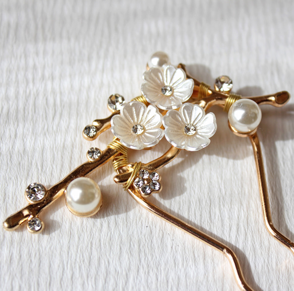 ●簪 白梅 6枚目の画像