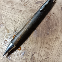 国産金具使用木軸シャーペン0.5㎜ 楓変り杢 蜜蝋クリーム仕上げ ペン