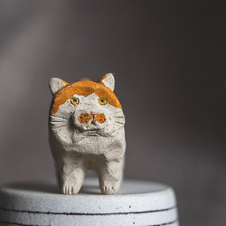 ヒラメ・陶芸作品 置物mini（陶 さかな フィギュア） 立体・オブジェ